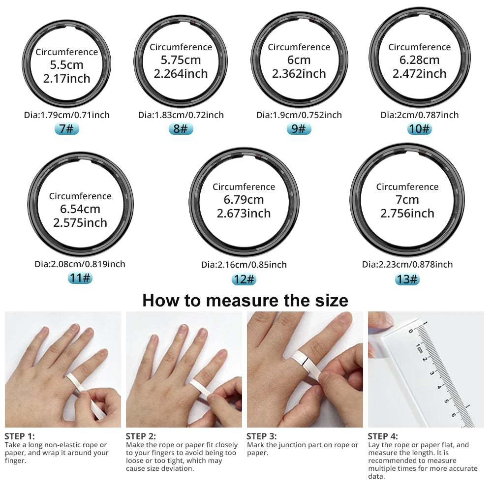 COLMi R12 – Smart Health Ring with Display & Touch Control