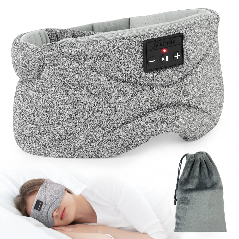 SilentNap BT 5.0 Sleep Headphones – Ultra-Soft Mask for Meditation & Insomnia