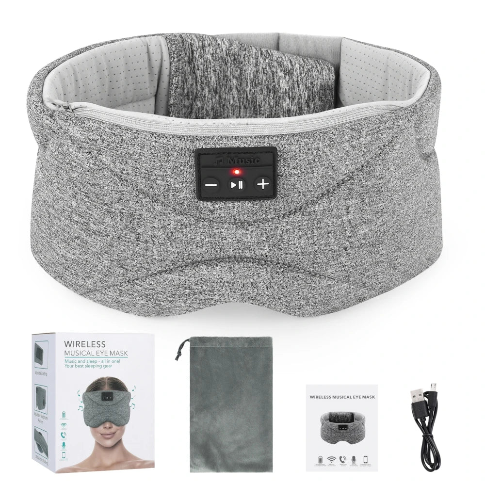 SilentNap BT 5.0 Sleep Headphones – Ultra-Soft Mask for Meditation & Insomnia