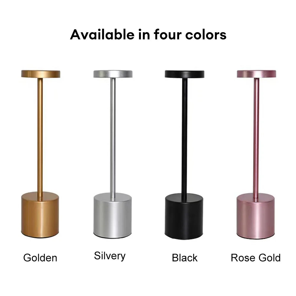 VelaLuxe | Modern Touch Lamp | Stepless Dimming Bedside Light