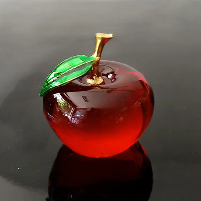 Crystal Glass Apple | Elegant Home Décor Ornament