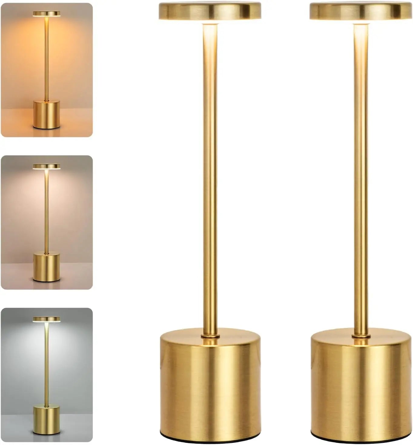 VelaLuxe | Modern Touch Lamp | Stepless Dimming Bedside Light