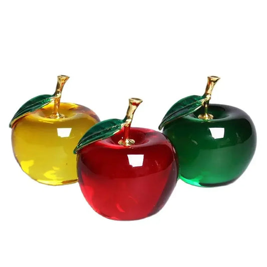 Crystal Glass Apple | Elegant Home Décor Ornament