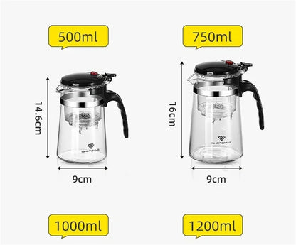 Shengyle Glass Teapot with Separator – Premium Teaware for Perfect Infusions
