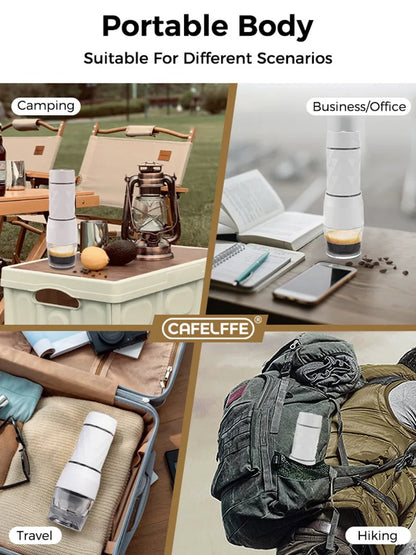 Cafelffe Hand Press Coffee Brewer 3-in-1 - Portable Espresso