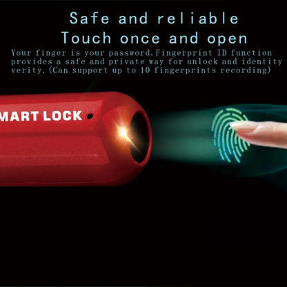 SecureTouch Mini™ – Smart Fingerprint Padlock for Travel & Lockers