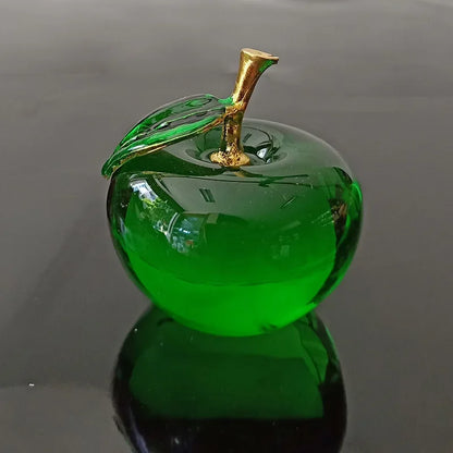 Crystal Glass Apple | Elegant Home Décor Ornament