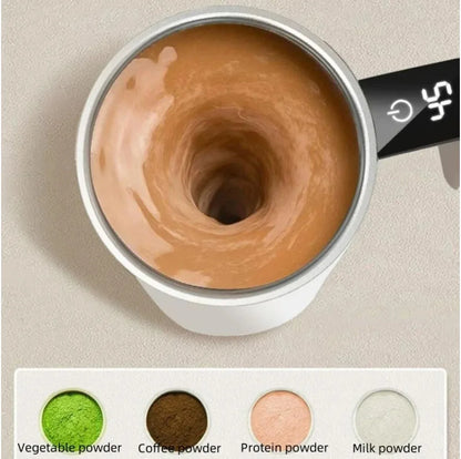 BrewMate™ Auto Magnetic Mixing Mug - 380ml Waterproof Coffee Cup | Food Safe & USB Rechargeable