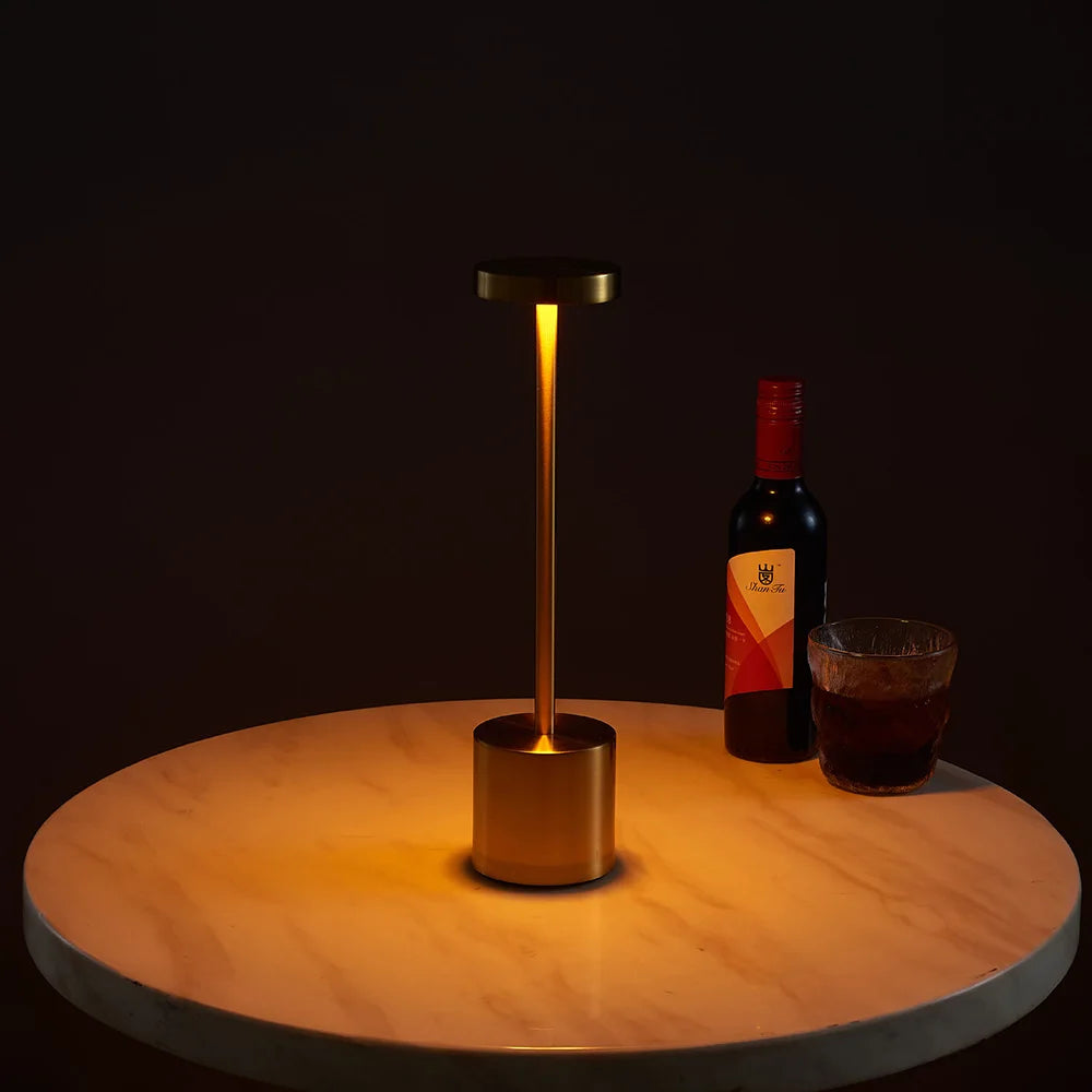 VelaLuxe | Modern Touch Lamp | Stepless Dimming Bedside Light