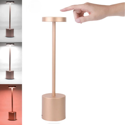 VelaLuxe | Modern Touch Lamp | Stepless Dimming Bedside Light