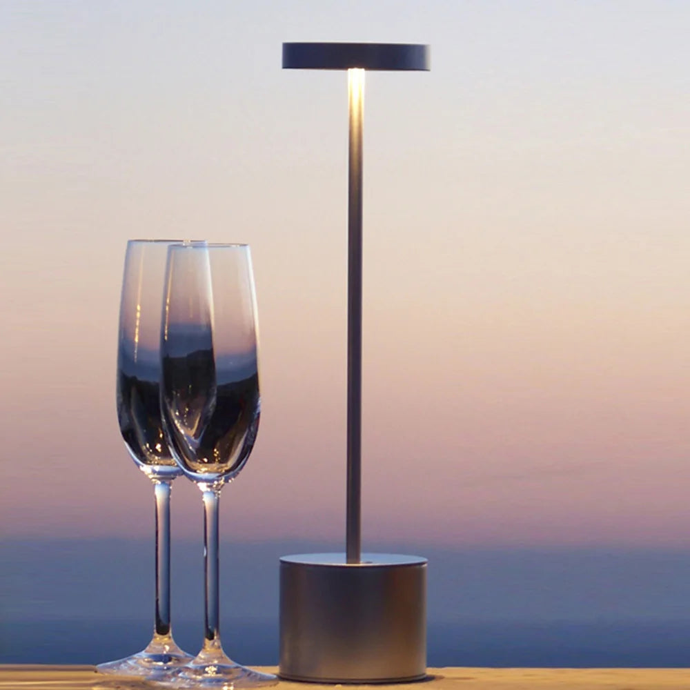 VelaLuxe | Modern Touch Lamp | Stepless Dimming Bedside Light