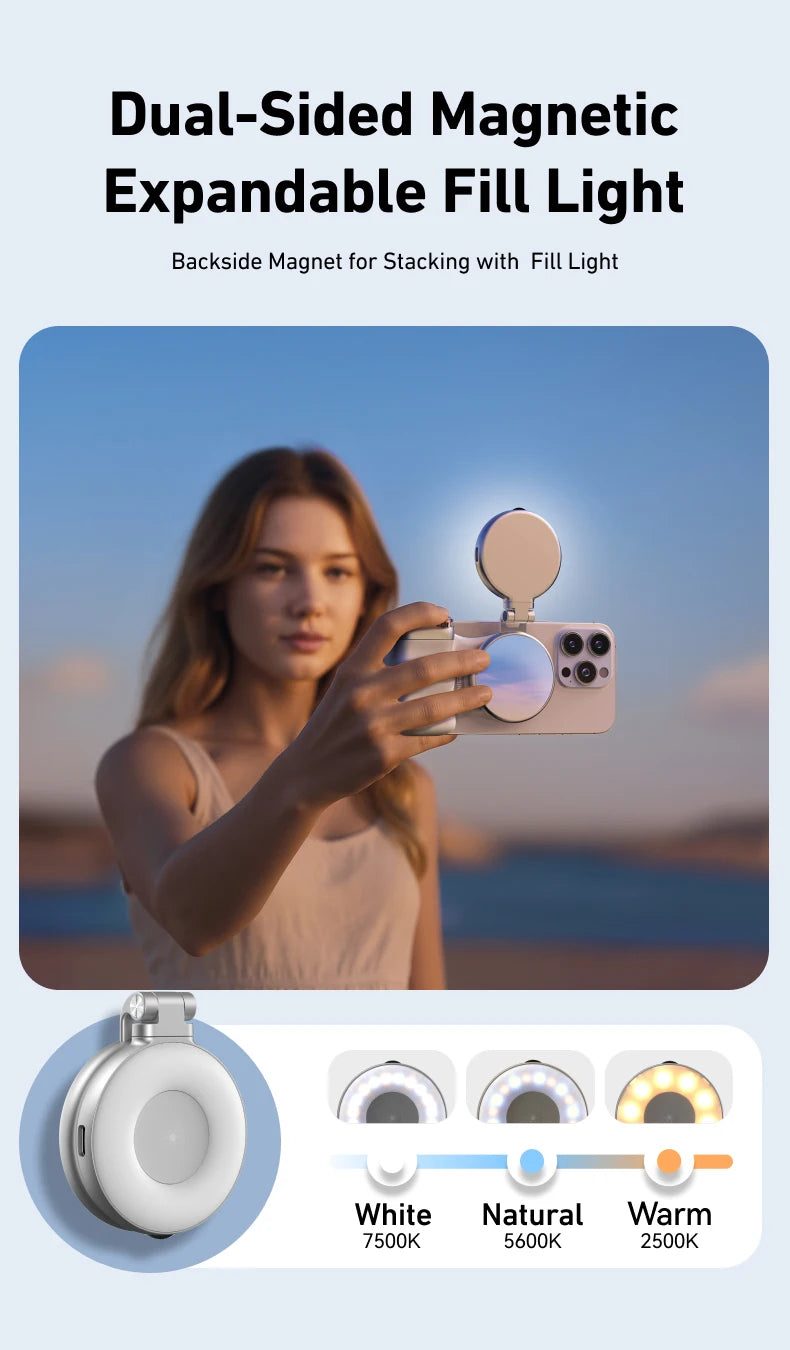 TELESIN  – Magnetic Camera Handle with Remote for iPhone & Android