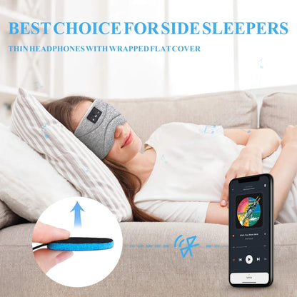 SilentNap BT 5.0 Sleep Headphones – Ultra-Soft Mask for Meditation & Insomnia