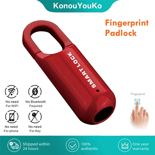 SecureTouch Mini™ – Smart Fingerprint Padlock for Travel & Lockers