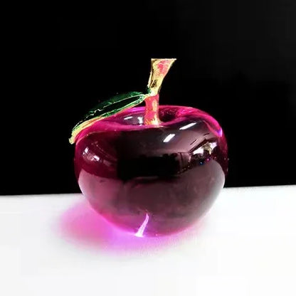 Crystal Glass Apple | Elegant Home Décor Ornament