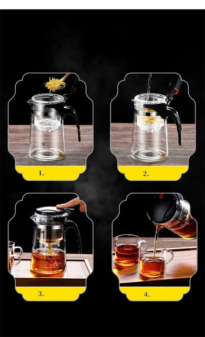 Shengyle Glass Teapot with Separator – Premium Teaware for Perfect Infusions