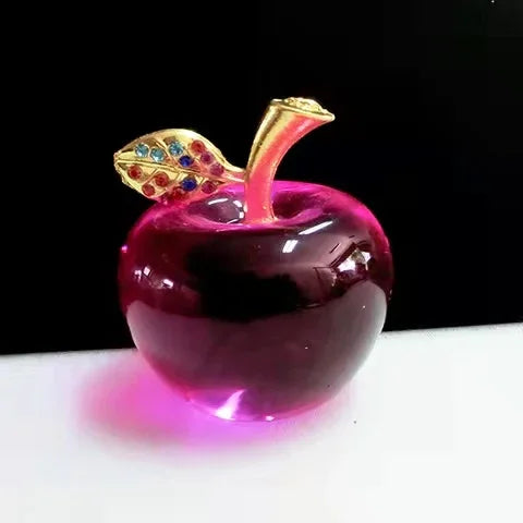 Crystal Glass Apple | Elegant Home Décor Ornament