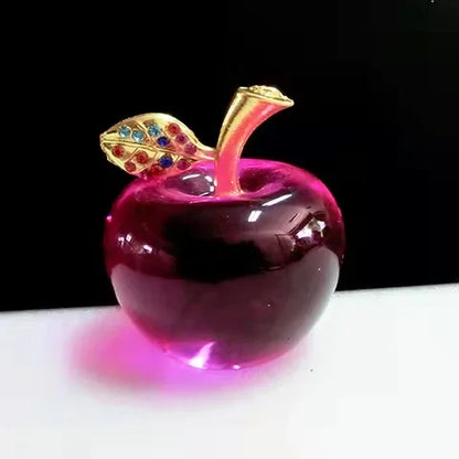 Crystal Glass Apple | Elegant Home Décor Ornament