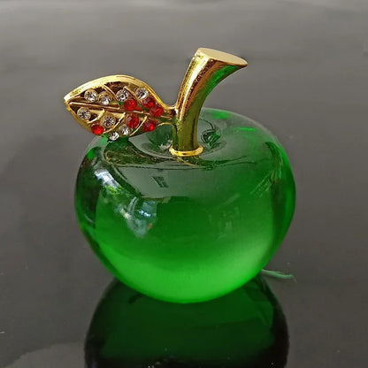 Crystal Glass Apple | Elegant Home Décor Ornament