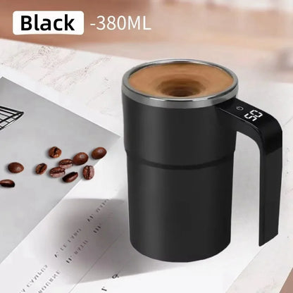 BrewMate™ Auto Magnetic Mixing Mug - 380ml Waterproof Coffee Cup | Food Safe & USB Rechargeable
