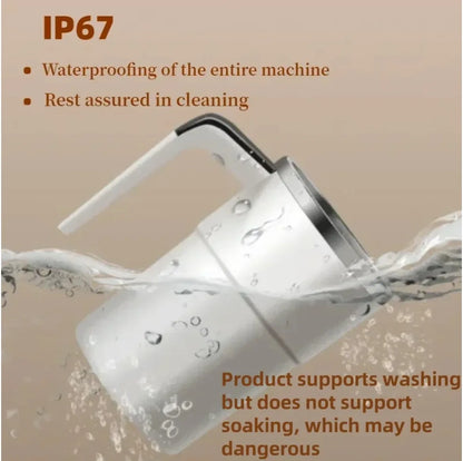 BrewMate™ Auto Magnetic Mixing Mug - 380ml Waterproof Coffee Cup | Food Safe & USB Rechargeable
