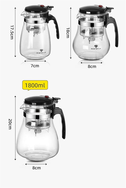 Shengyle Glass Teapot with Separator – Premium Teaware for Perfect Infusions